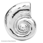 PENDRA Spiral Shell Stainless Steel Brooch