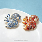 PENDRA Squirrel Animal Brooch
