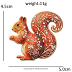 PENDRA Squirrel Animal Brooch