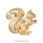 PENDRA Squirrel Animal Brooch