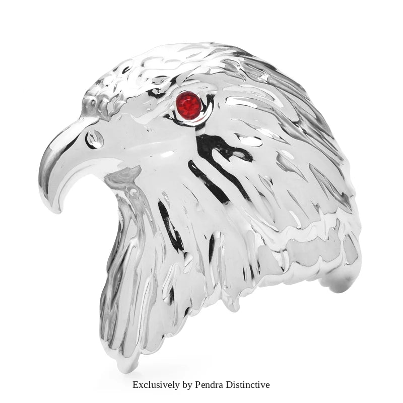 PENDRA Stainless Steel Bald Eagle Brooch
