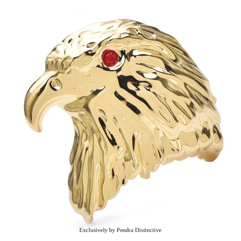 PENDRA Stainless Steel Bald Eagle Brooch