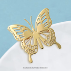 PENDRA Stainless Steel Butterfly Brooch