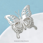 PENDRA Stainless Steel Butterfly Brooch