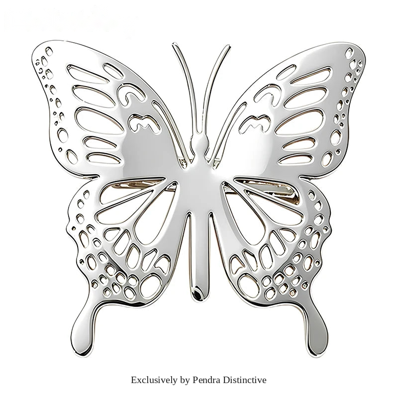 PENDRA Stainless Steel Butterfly Brooch