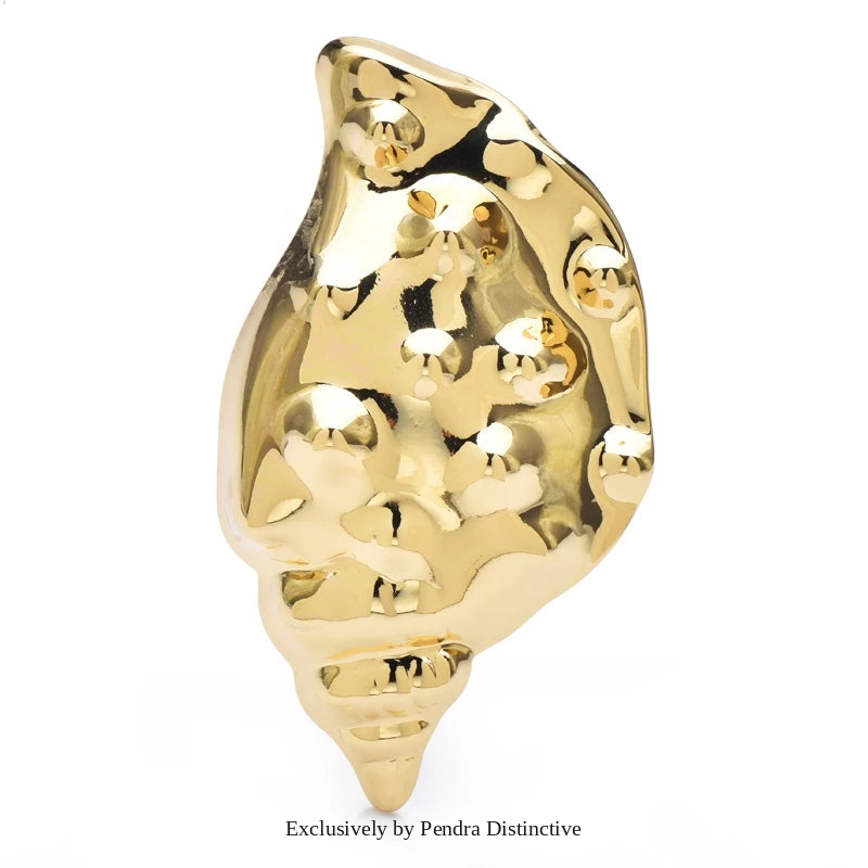 PENDRA Stainless Steel Conch Brooch
