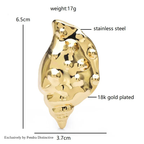PENDRA Stainless Steel Conch Brooch