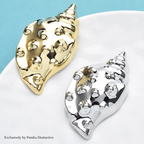 PENDRA Stainless Steel Conch Brooch