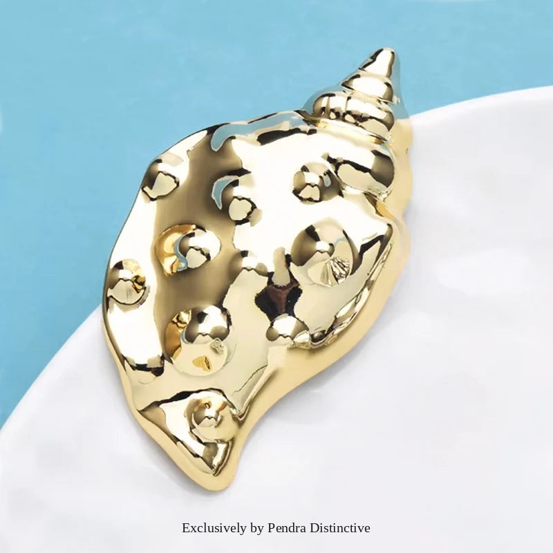 PENDRA Stainless Steel Conch Brooch