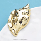 PENDRA Stainless Steel Conch Brooch
