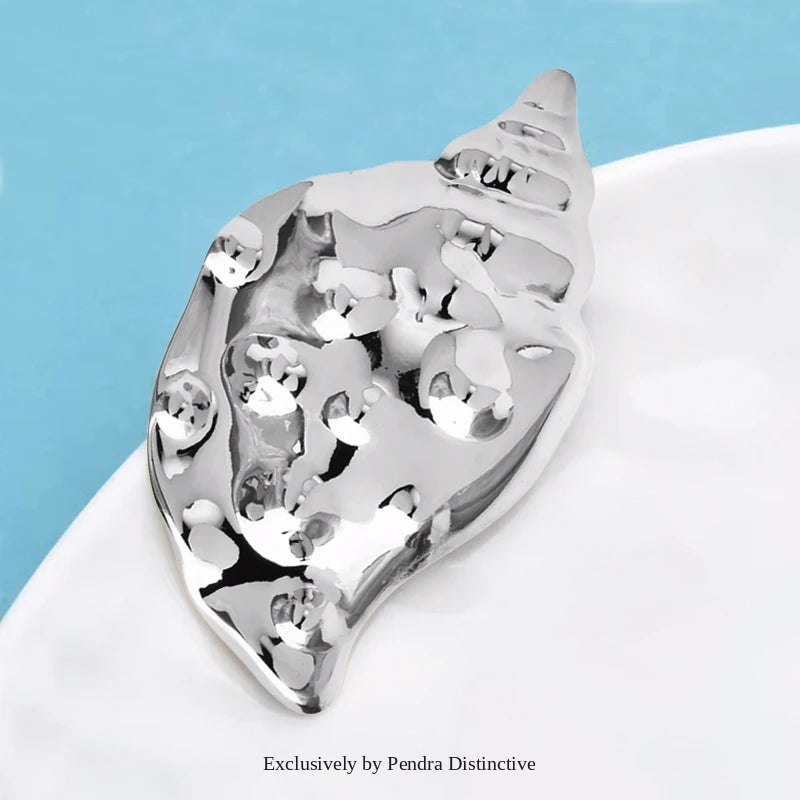 PENDRA Stainless Steel Conch Brooch