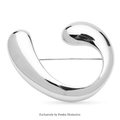 PENDRA Stainless Steel Curved Brooch