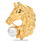 PENDRA Stainless Steel Horse Brooch