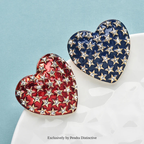 PENDRA Big Stars Heart Brooch