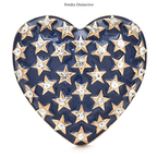 PENDRA Big Stars Heart Brooch