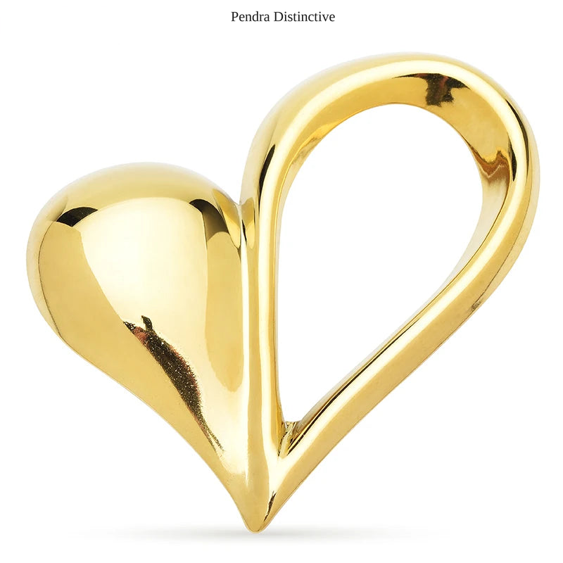 PENDRA Stainless Steel Heart Brooch