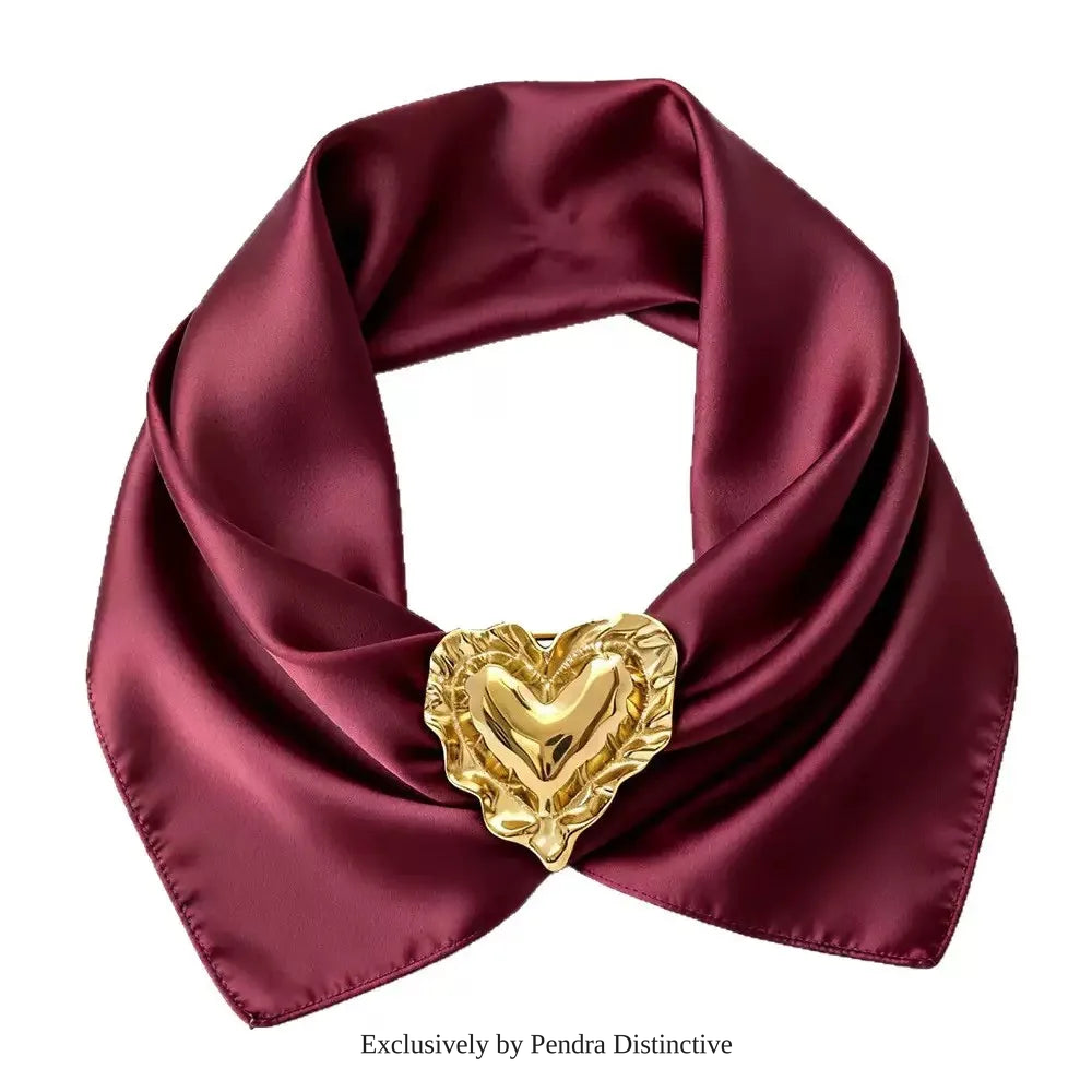 PENDRA Stainless Steel Heart 2-color Brooch