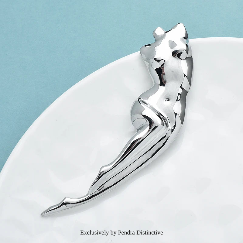 PENDRA Stainless Steel Lady Body Brooch