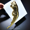PENDRA Stainless Steel Lady Body Brooch