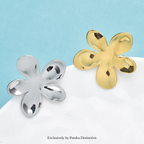 PENDRA Steelbloom 2-Color Stainless Steel Flower Brooch