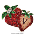 PENDRA Strawberrya Pretty Shining Strawberry Brooch
