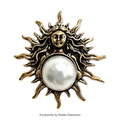 PENDRA Vintage Sun Goddess Brooch