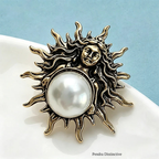 PENDRA Vintage Sun Goddess Brooch