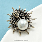 PENDRA Vintage Sun Goddess Brooch
