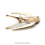 PENDRA Swiftwing Alloy Enamel Swallow Brooch