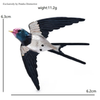 PENDRA Swiftwing Metal Swallow Brooch
