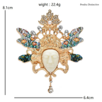 PENDRA Sylphina Retro Forest Elf Face Brooch