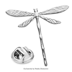 PENDRA Tiny Dragonfly Metal Insect Brooch