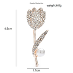 PENDRA Tulippa All-Match Tulip Flower Brooch