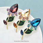 PENDRA Tulippa Classical Crystal Tulip Brooch