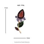 PENDRA Tulippa Classical Crystal Tulip Brooch