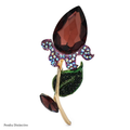 PENDRA Tulippa Classical Crystal Tulip Brooch