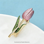 PENDRA Tulippa Enamel Tulip Flower Brooch