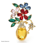 PENDRA Vaseflora Flowers in Vase Brooch