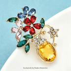 PENDRA Vaseflora Flowers in Vase Brooch