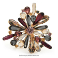PENDRA Versailles Crystal Palace Flower Brooch