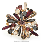 PENDRA Versailles Crystal Palace Flower Brooch