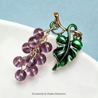PENDRA Vinetta Classical Grape Brooch