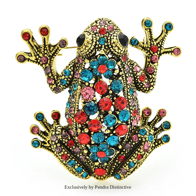 PENDRA Vintage Frog Brooch