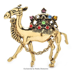 PENDRA Vintage Lovely Camel Brooch