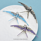 PENDRA Vintage Swallow Enamel Brooch