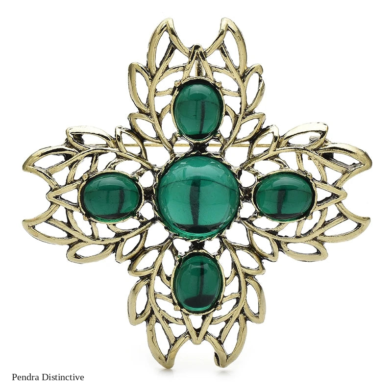 PENDRA Virelle Geometric Brooch