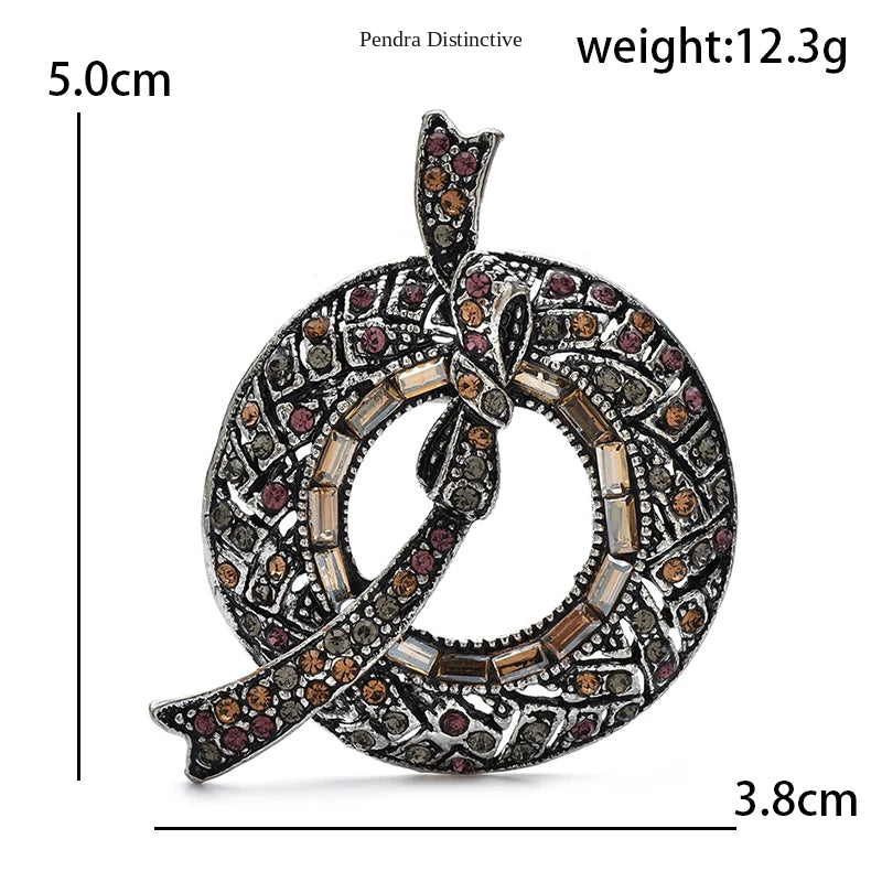 PENDRA Virelle Rhinestone Brooch