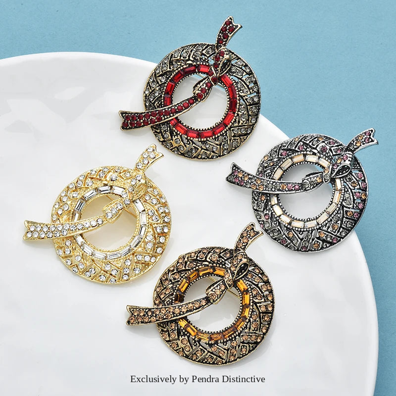 PENDRA Virelle Rhinestone Brooch