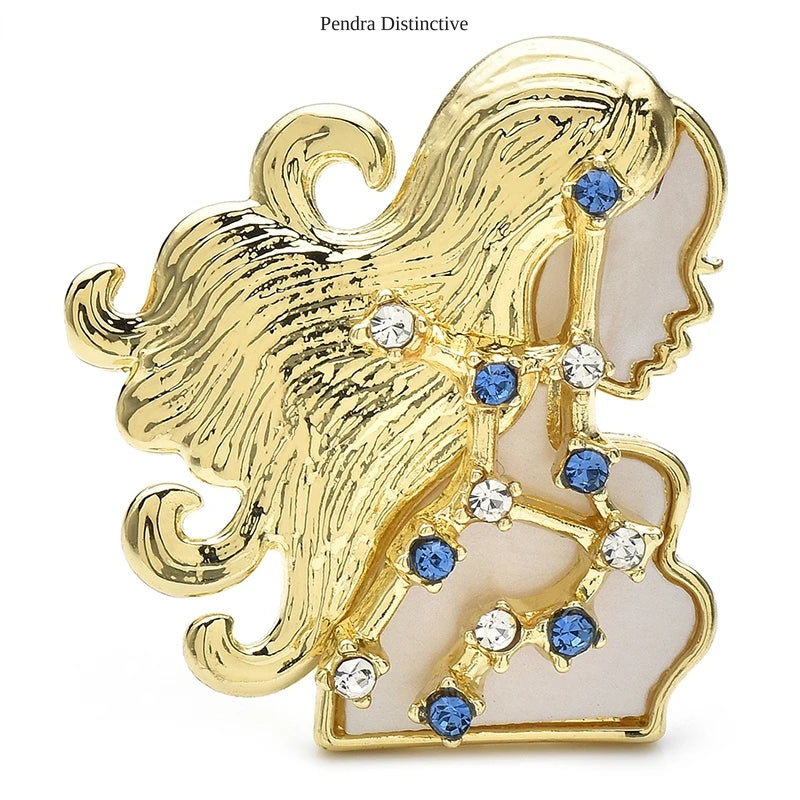 PENDRA Designer Constellations Virgo Brooch