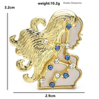 PENDRA Designer Constellations Virgo Brooch